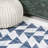 Anatolia Modern Tribal Geometric Blue/Ivory Indoor/Outdoor Rug-823995931