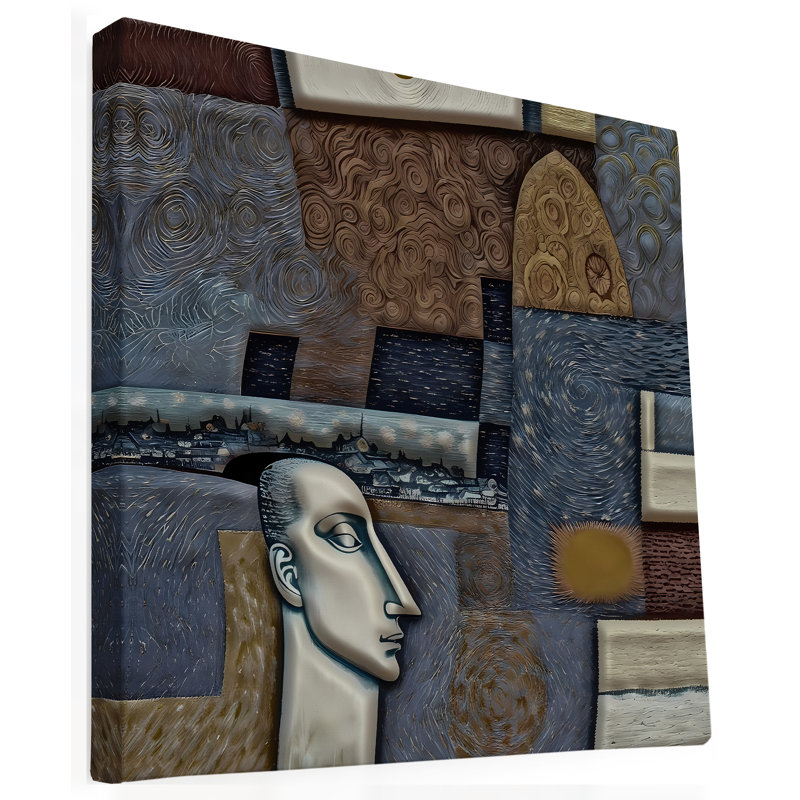 Homme moderne I, H 24 po x l 24 po