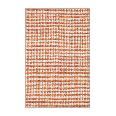 Tapis abstrait rouge / beige
