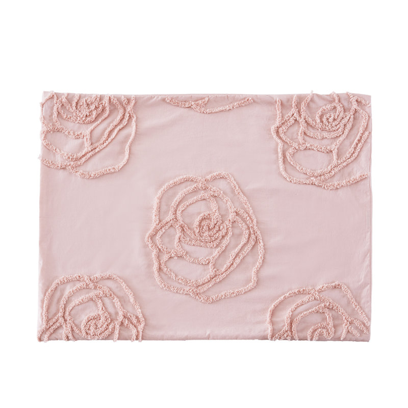 Ensemble de housse de couette rose Betsey Johnson, Housse de couette simple + 1 taie décorative stan
