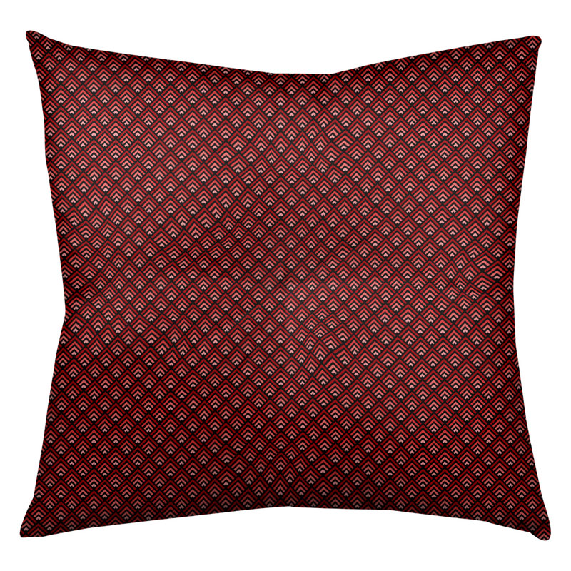 Coussin de sol Katelyn Elizabeth, 30 po x 30 po, Rouge