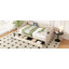 Lit de jour rembourré avec tiroirs de rangement, lit de jour simple en bois, avec ports USB et 2 tiroirs de rangement, aucun sommier nécessaire, beige