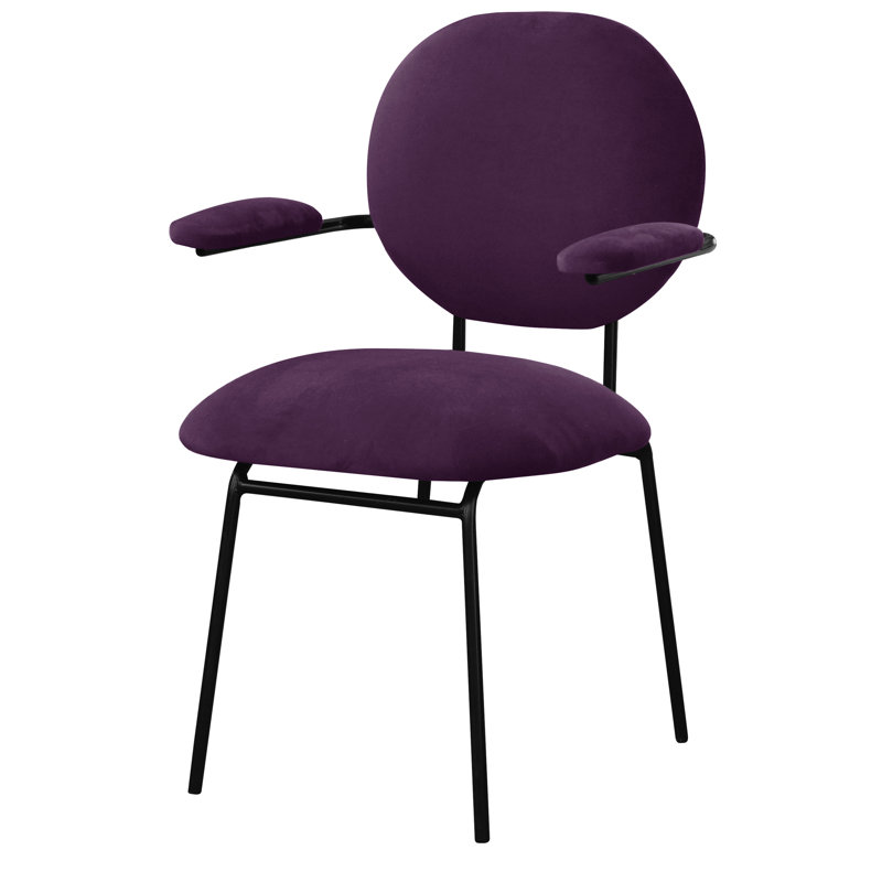Velvet Armchair, Violet