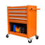 Chariot à outils multifonctionnel orange 4 - Structure en acier et tiroir à roulement lisse fonctionnant pour le garage 4 tiroirs dans un cadre robuste Outils, organisation et rangement-1572399653