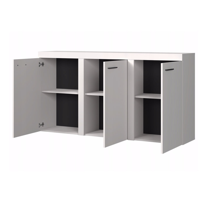 Nikolov 149cm W Chest of Drawers, Lefkas Oak/Graphite