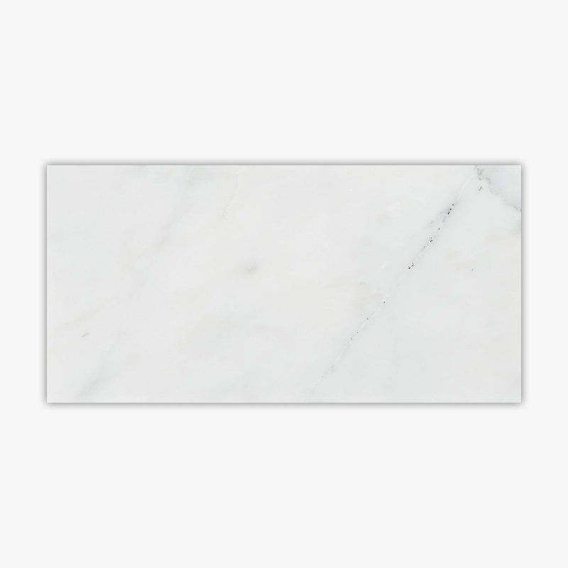 Carreau de marbre 12 po x 24 po Asian Statuary Premium