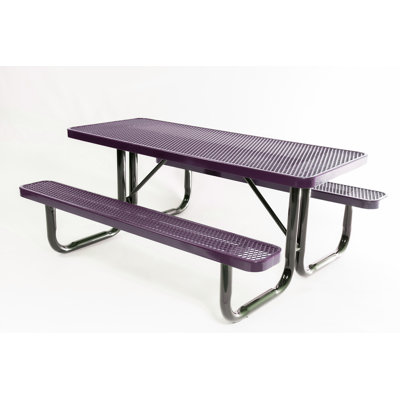 COATEDOUTDOORFURNITURE 6Ft Rect Picnic Table, Expanded, Purple