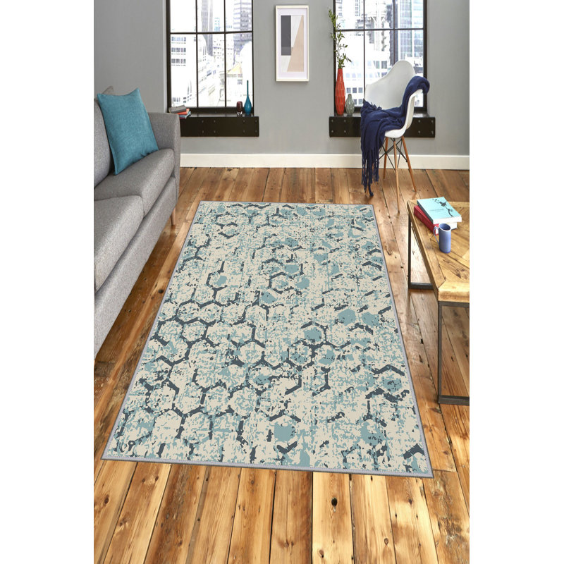 Non-Slip Hall Carpet, 3.3 x 9.8 ft, 100% Polyester, 0.4 in Pile Height, Antibacterial & Machine Washable | 3D Digital Print, Durable Woven Design, Perfect for Home & Office, Easy Care & Maintenance