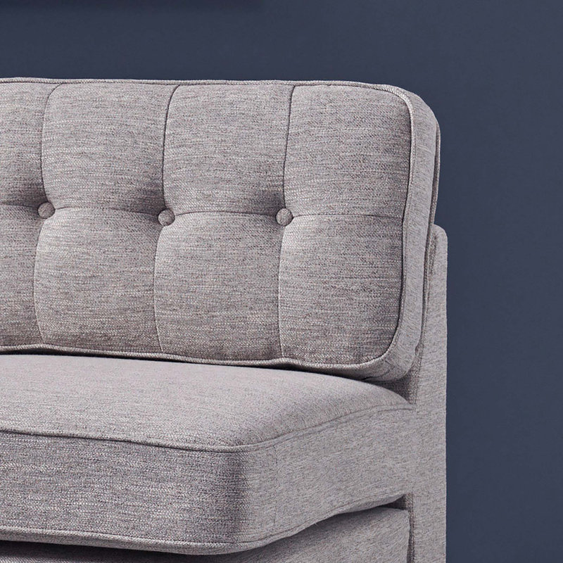 Fauteuil de chambre en polyester touffeté de 23,5 po Altura