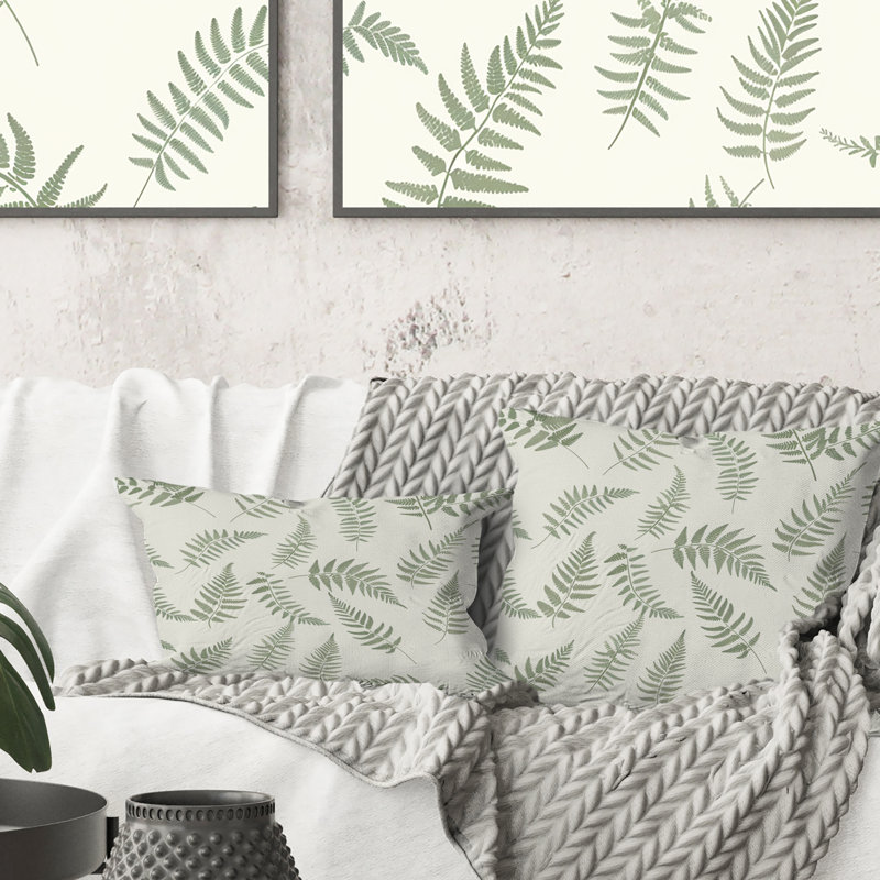 Coussin Green Beige, H 16 po x l 16 po