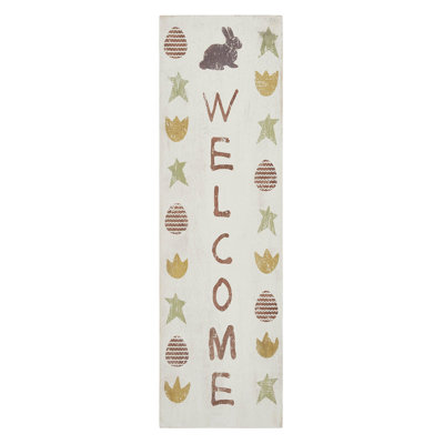 Jeseka Easter Welcome Wooden Sign 20x6