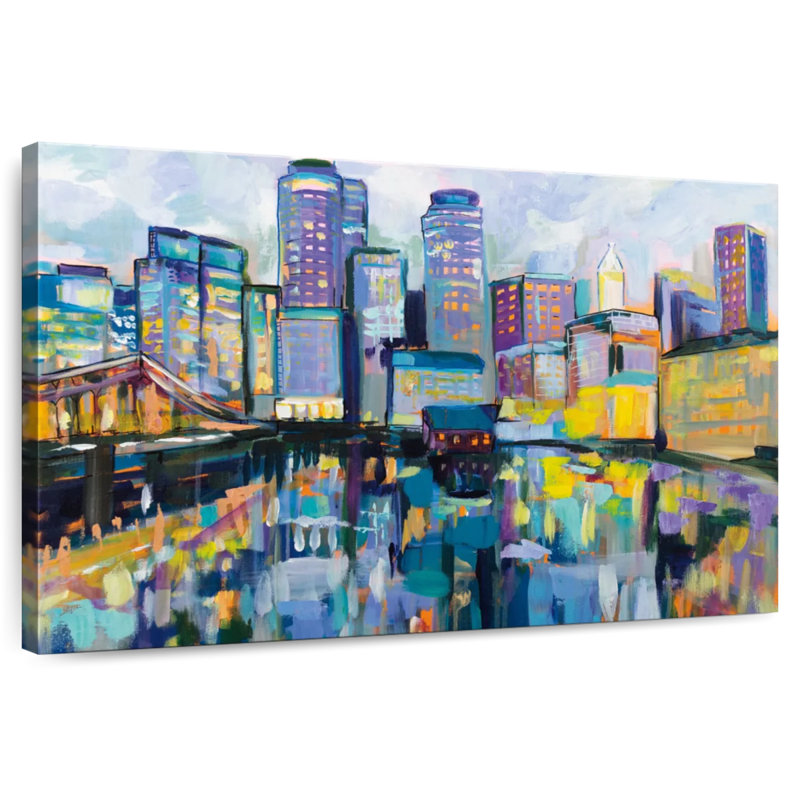 Sireci Boston Harbor, 34" H x 51" W