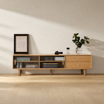 Meuble télé moderne et simple en chêne