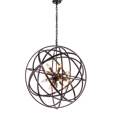 Astoria Iron Orb Chandelier Large