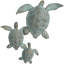 Décoration murale bleu tortue patinée Bilbania
