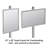 Sky Tower Display Kit with 22"W x 28"H Snap Frame and Steel Brochure Shelf