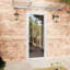 Porte de patio blanche simple avec verre trempé-124006748-124006750-124006752