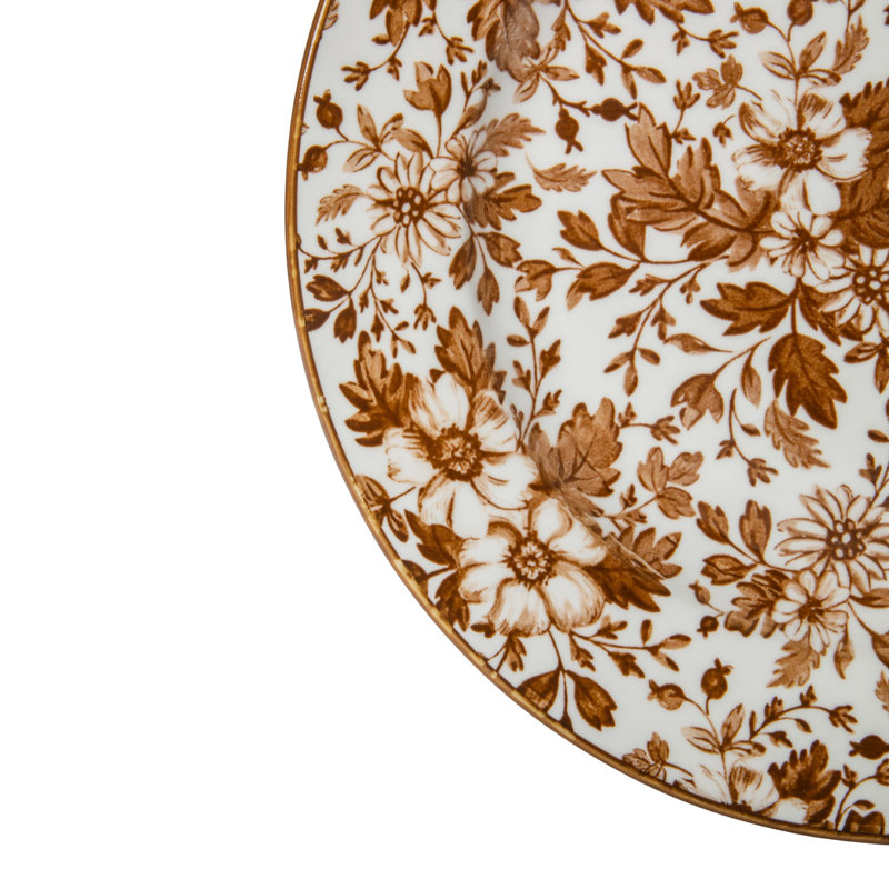 Service de table Martha Stewart (assiettes et bols), 12 pièces, pour 4 personnes, Brun
