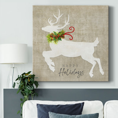 " Gather Plaid Cardinal Wreath "
