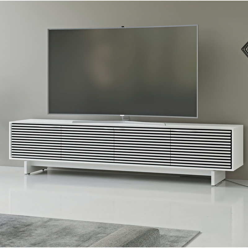 Align Unfinished TV Stand for TVs up to 85", Satin White, 19"H x 81"W x 18"D