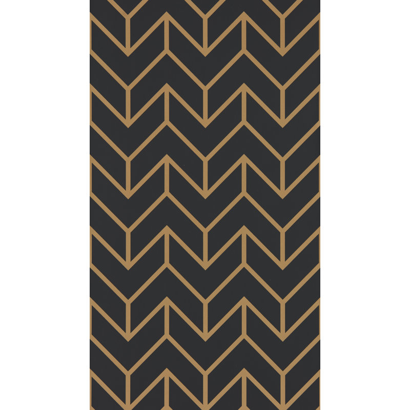 Tessellation Wallpaper, Teal/Gold
