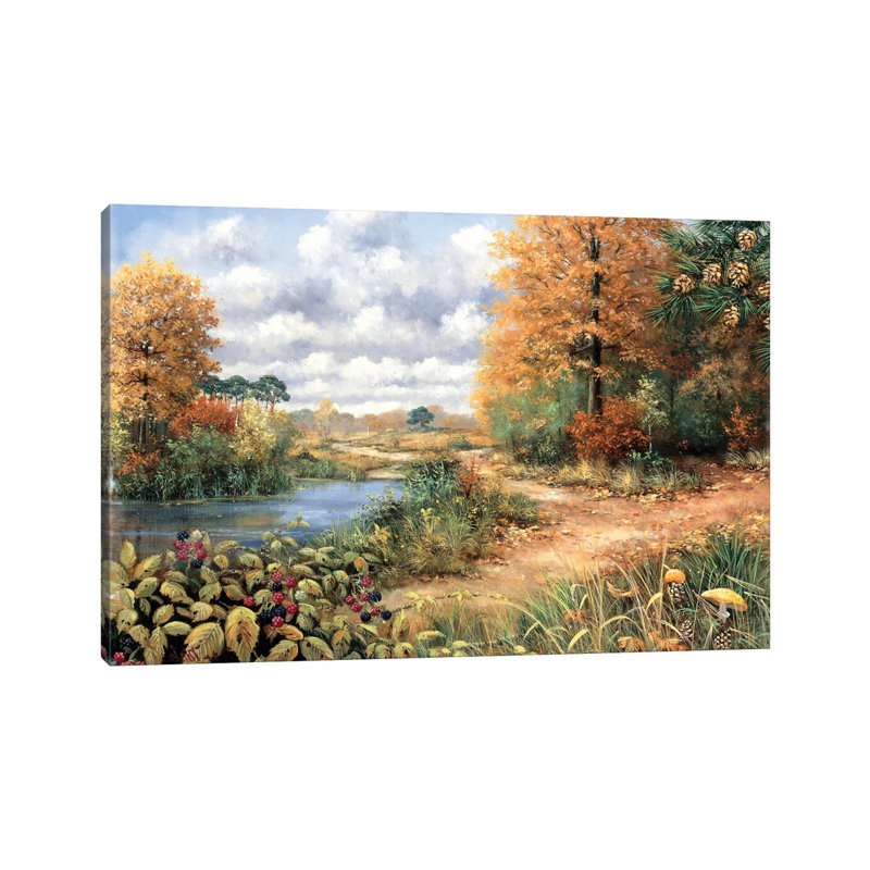 Autumn Time by Peter Motz - Wrapped Canvas Painting, 20.32 cm H x 30.48 cm W