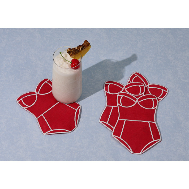 Red Swimsuit Cocktail Napkins