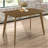 Retro Chestnut Dining Table With Angled Legs