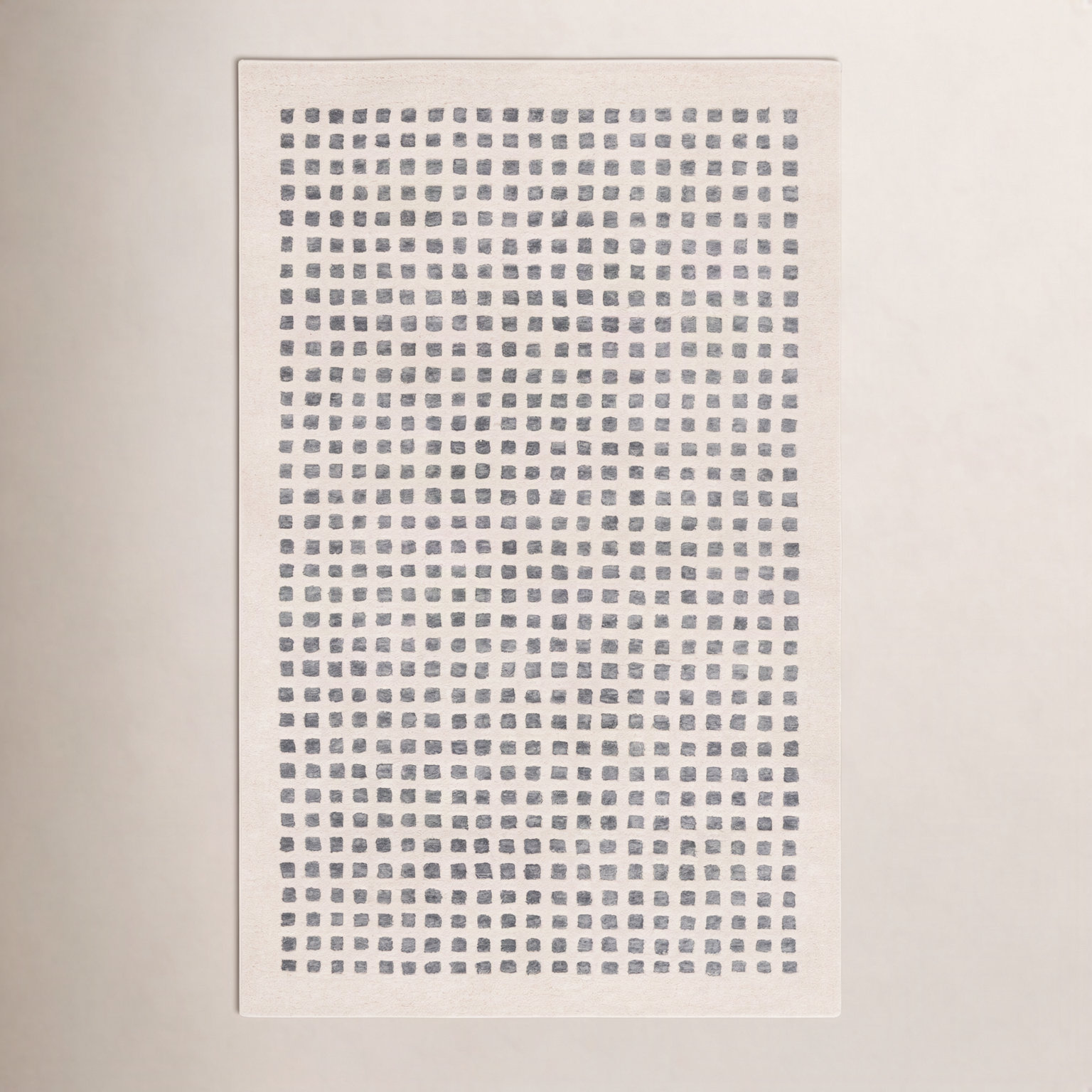 Hand-Tufted Wool Geometric Rug, Rectangle 3' x 5'