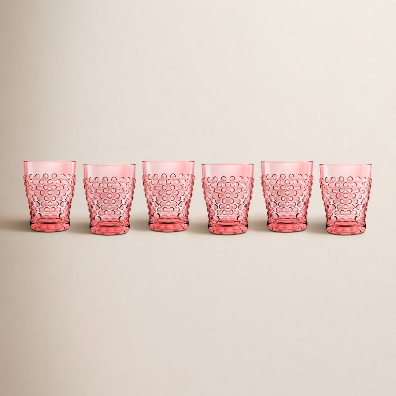 Verres à boire en acrylique, 14 oz, Rose