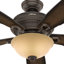 Ventilateur de plafond à 5 pales 60 po avec chaînette et ensemble d’éclairage Ambrose inclus