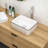 Modern White Ceramic Rectangular Vessel Sink 16X12 Inch - To Tarnish And Stylish-204912340-204912338