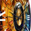 Horloge murale, décor de mosaïque de disque vinyle - Disque vinyle mosaïque II-93379432