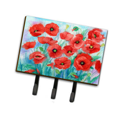 Metal Wall Organizer with Key Hooks