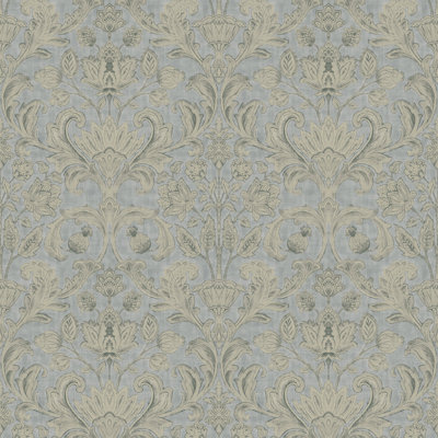 Elegance Collection Damask Sheen Finish Wallpaper Roll