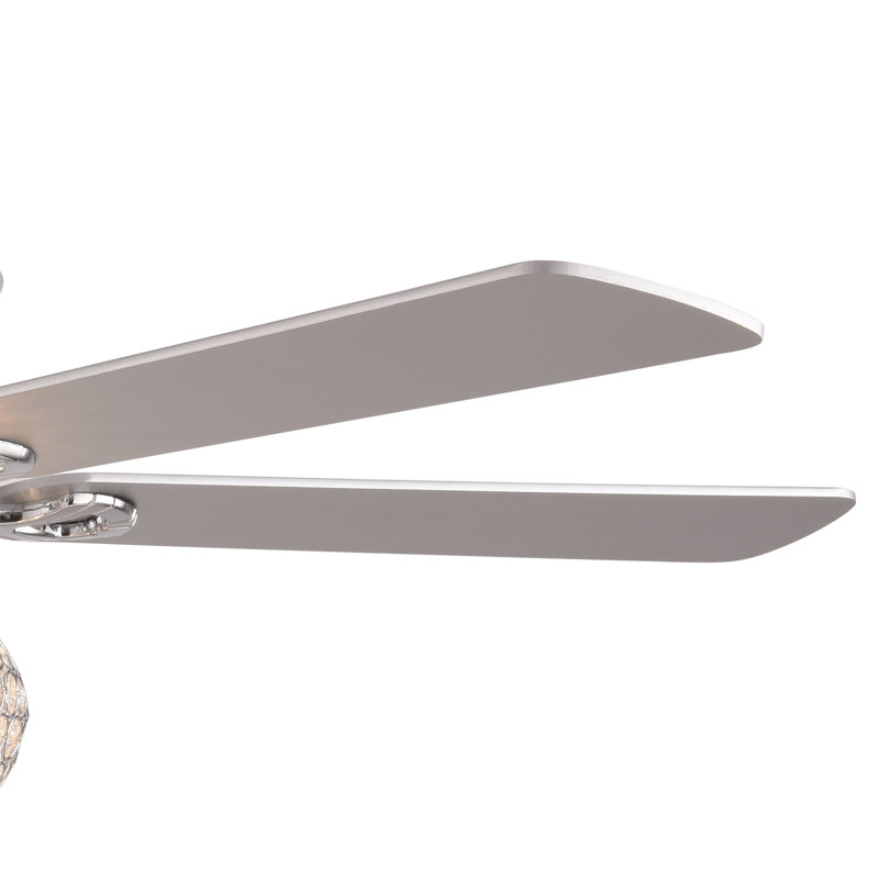 Ventilateur de plafond en cristal 5 pales avec télécommande Damasio
