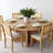 60 Inch White Oak Veneer Round Pedestal Dining Table-116066846