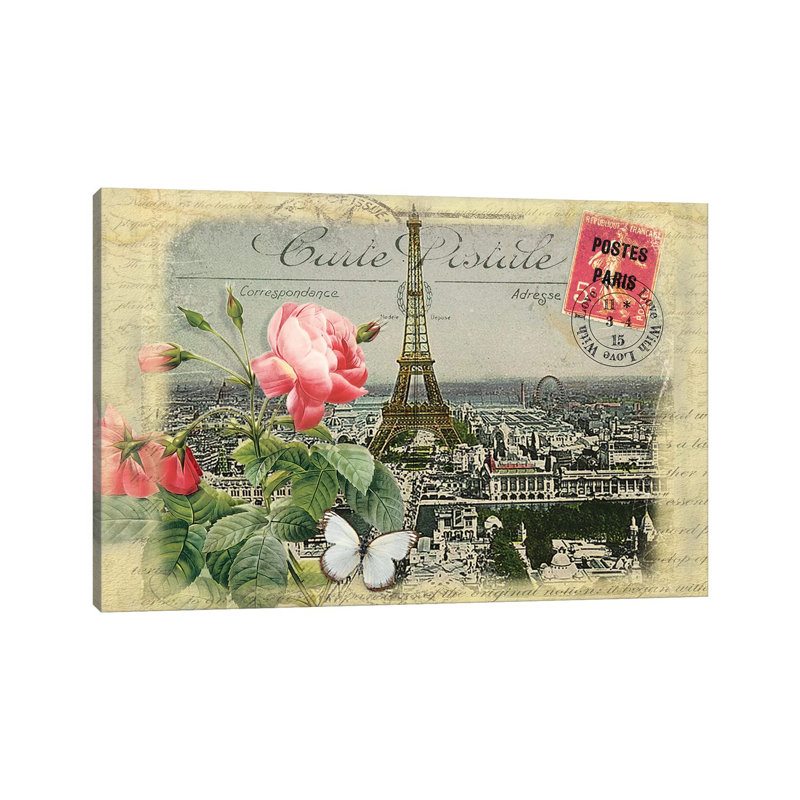 Parisian Postcard #2 by Rnob - Wrapped Canvas Print, 66.04 cm H x 45.72 cm W x 3.175 cm D