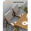 Ensemble de salle à manger d'extérieur 6 pièces, comprenant une table et quatre chaises de jardin en aluminium, un banc sans dossier et des coussins amovibles. Résistant aux intempéries, il est idéal pour le jardin ou la terrasse. Couleur : marron.