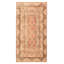 Tapis saumon rétro en laine noué à la main de conception unique 5 pi 6 po x 10 pi 4 po Antalya