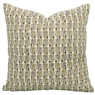 Housse de coussin en coton Floral