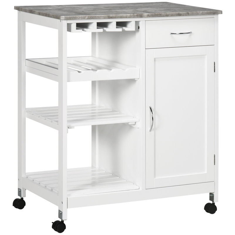 Nava Wood Kitchen Cart