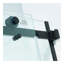 Porte de douche coulissante simple semi-cadre, acier inoxydable 304, verre trempé clair de 5/16 po (8 mm).-112318642