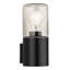 Black 21cm H Outdoor Armed Sconce