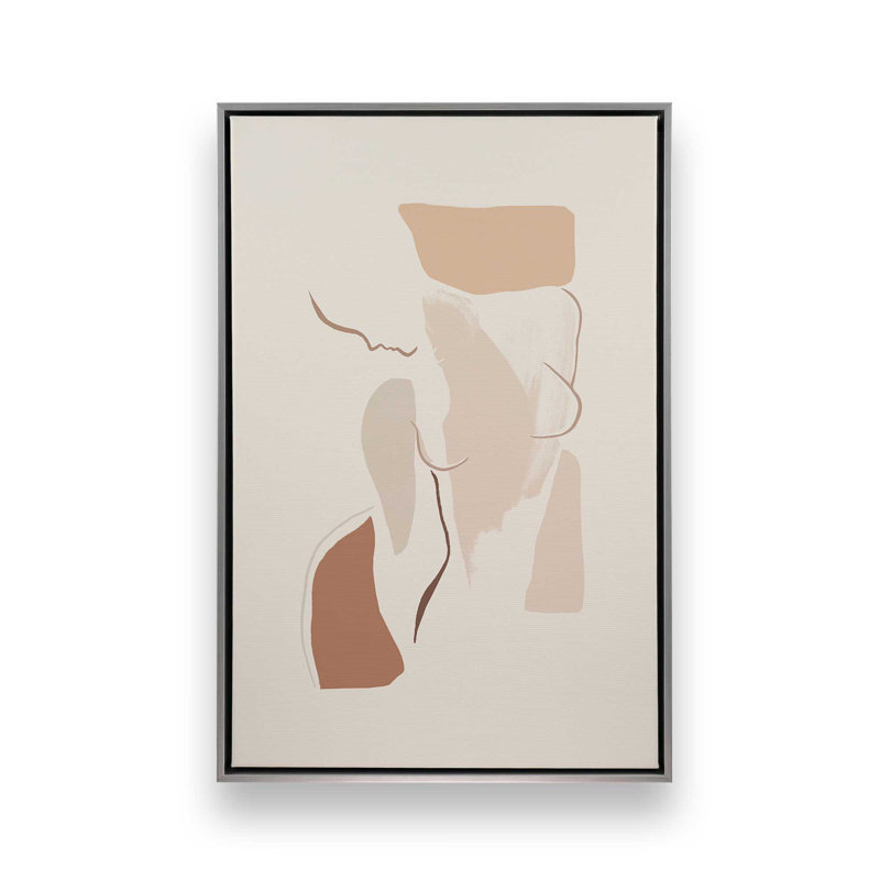 Tender Gaze, Cadre flottant en chrome poli, H 18,75 po x l 12,75 po