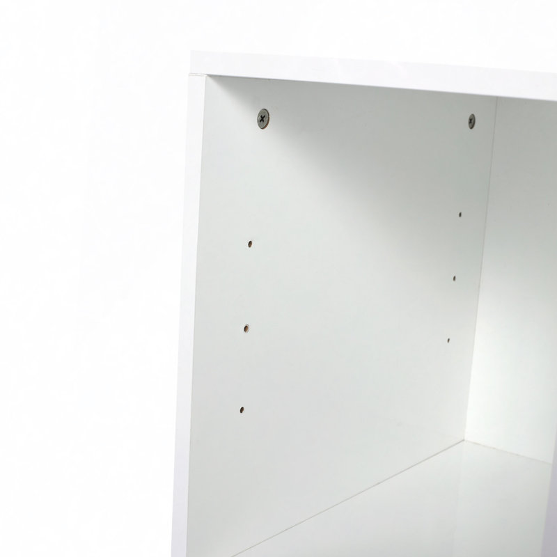 Meuble-lavabo à fermeture en douceur avec lavabo, petites tablettes de rangement et armoire combinée de 12 po
