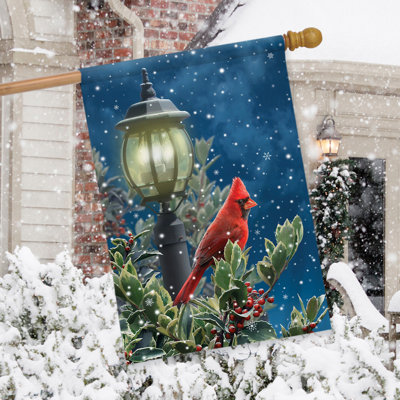 Winter Solitude Cardinal House Flag