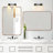 Eitzen Rectangle Wall Mirror High-Strength Tempered Glass and  Stainless Steels Framed Wall Mirror Accent Mirror-227223771-216028335