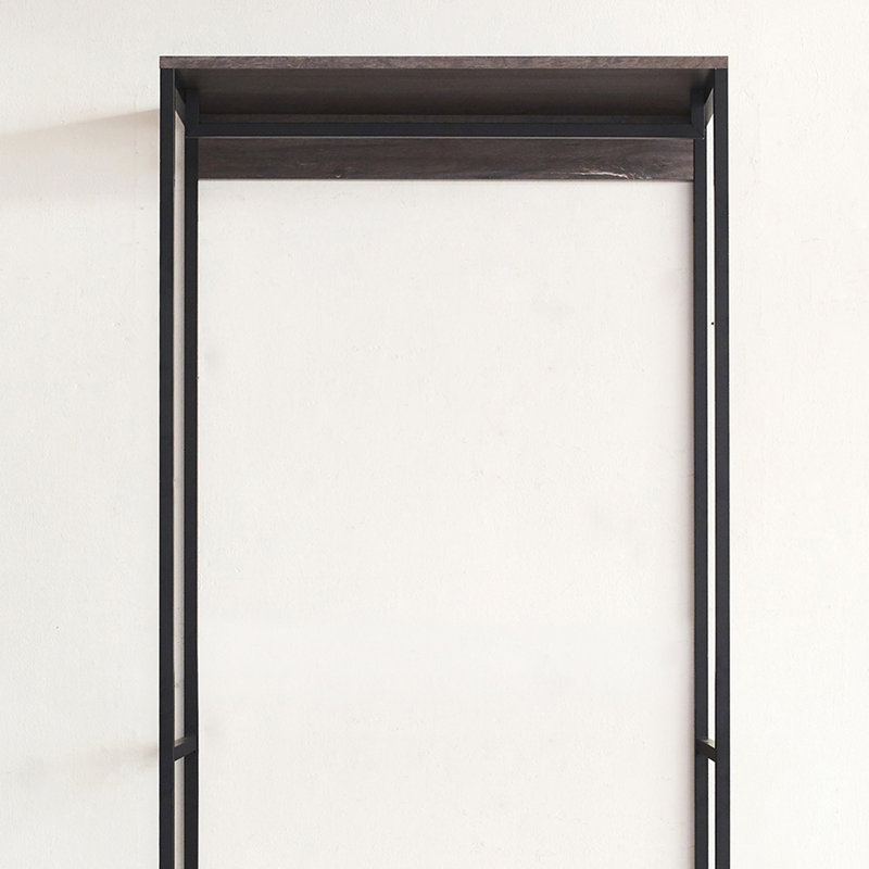 Wood and Metal Walk-in Closet
