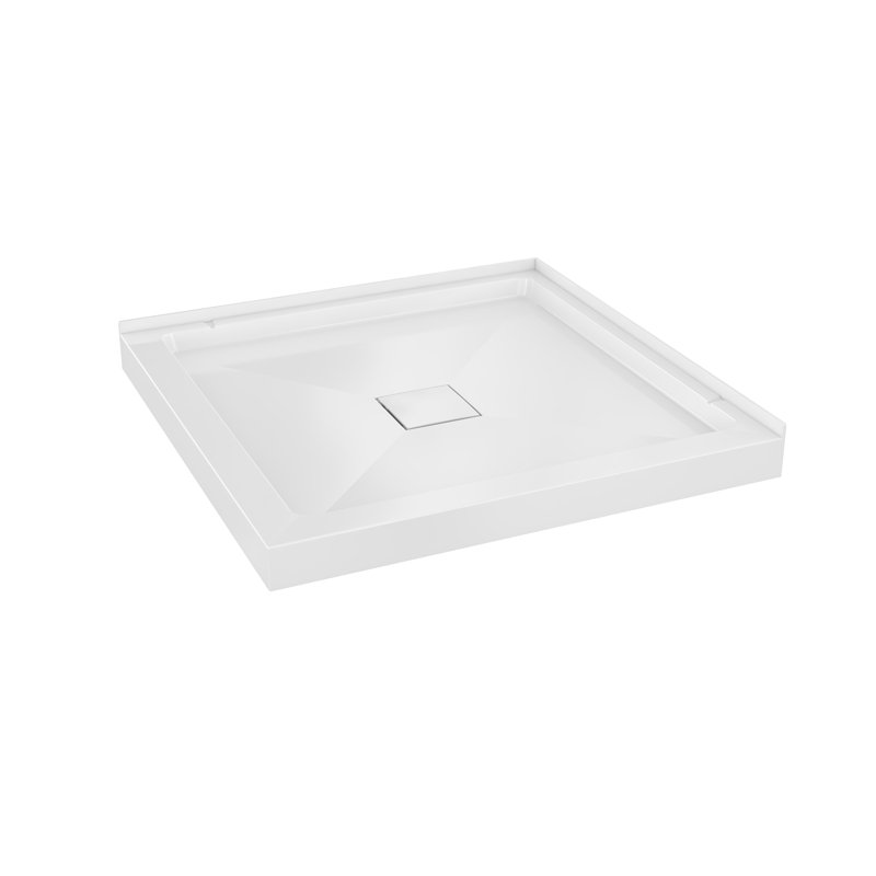 Base de bac de douche avec drain central Carlton Marquette 34 X 34